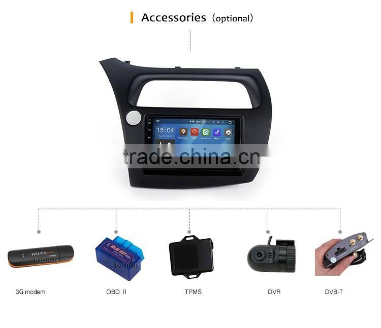 Cheap RK3188 Cortex A9 Quad Core 1.6GHz touch screen car dvd player with GPS for honda