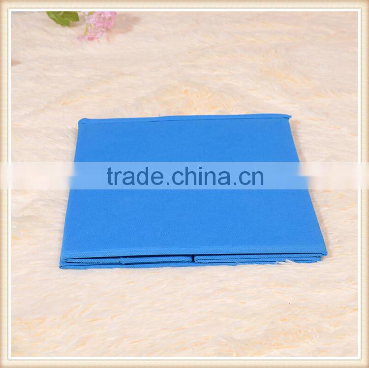 Non woven fabric foldable closet storage box without lid