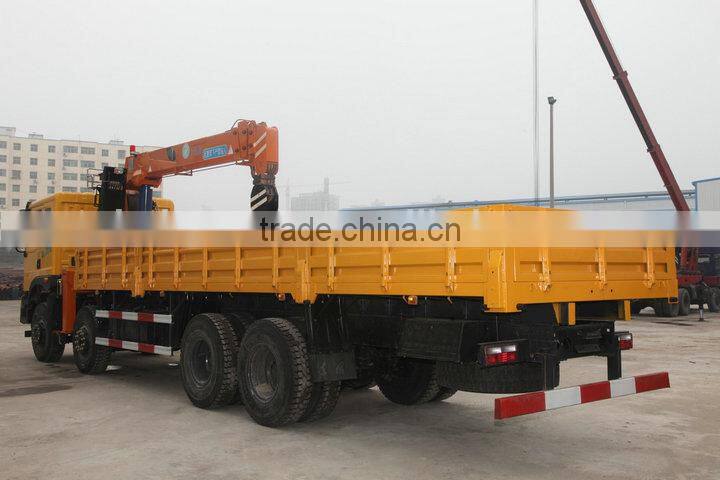 10 ton at 2.5m, truck mounted crane, SQ10S4, best Telescoping Boom Truck Mounted Crane 10 ton.