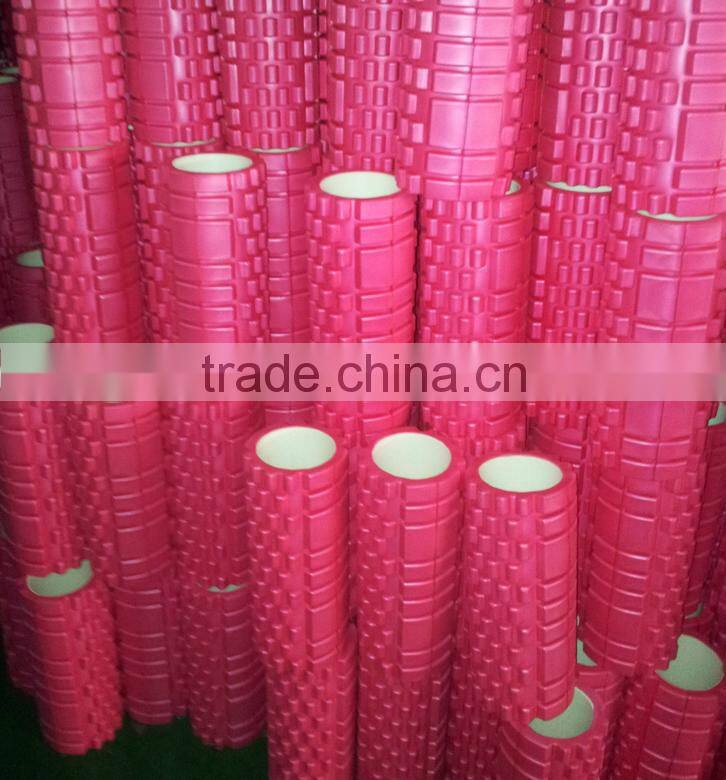 high density EVA grid china heated vibrating Fitness Exercise Yoga Training Pilates Yoga Foam Roller for muscle massage