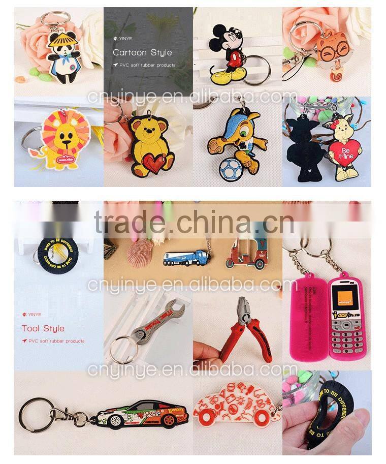 I LOVE NY flip-flop soft pvc keychain pvc rubber key chain