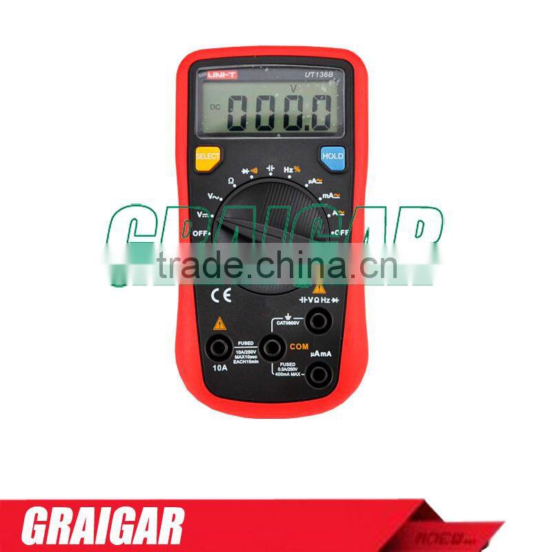 Handheld Auto-ranging Digital Multimeters UNI-T UT136B Data Hold LCR Meter AC DC Frequency Resistance automatic range multimeter