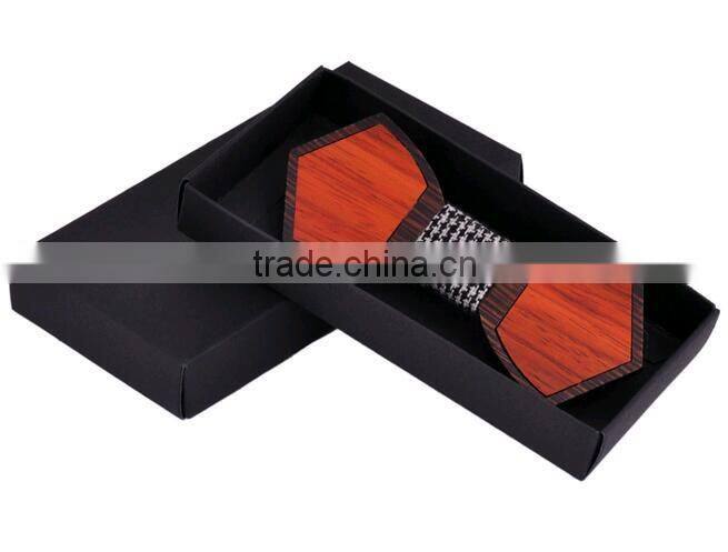 2016 Novelty Solid Good Bamboo Wood Bow Tie For Men Classic Wood Bowties Neckwear Creative 3D Handmade Butterfly Wood Tie
