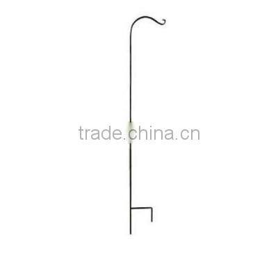 64 in Black Forged Shepherd Hook
