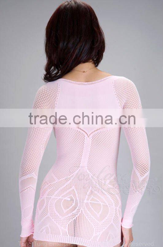 Manufacturer Long Sleeve Dazzle Hot Lace Chemise