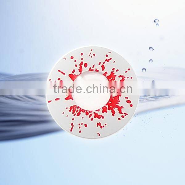 Custmized bloody ogrish circle crazy contact lens/ghostly yearly plano contact lens/wonderful and hot selling