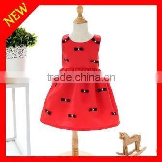kids fashion dress high quality cotton birthday printed dress for kids