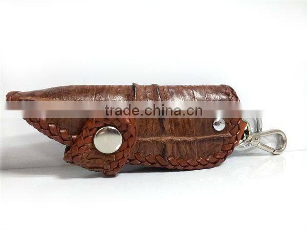 Crocodile Leather Car Key Case Key Chain Wallet