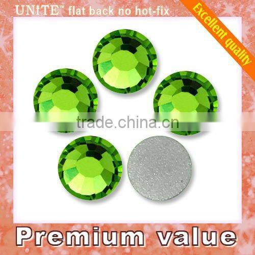 Flat back rhinestones Lt Peridot nail art stone