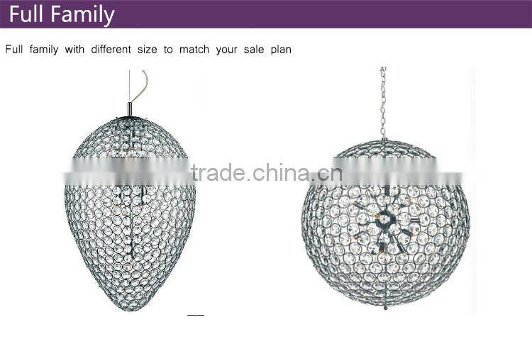 Hanging modern country style design crystal chandelier