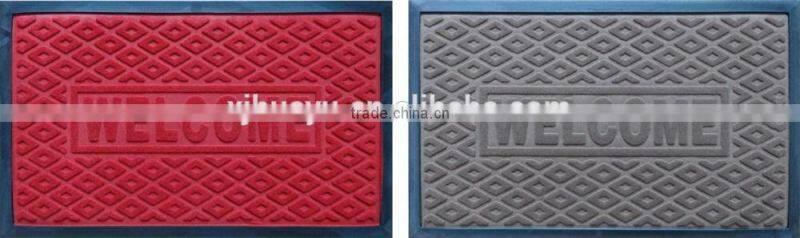 Nonslip entrance door mat recycled needle punch floor mat