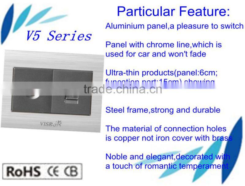 Safety and 2016 hot sale electric kitchen socket for TV and telephone