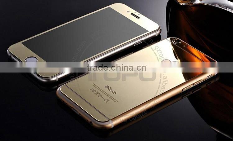 9H glass for iphone 6 multiple color Colored Mirror Tempered Glass Screen Protector film front and back for iphone 6 6s plus