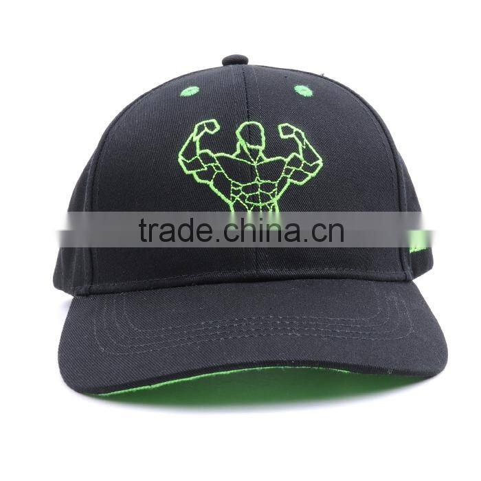 fashion adjustable sport baseball black caps