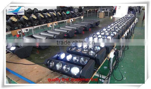 narrow beam lighting fixture 8x10w rgbw dmx light led spider