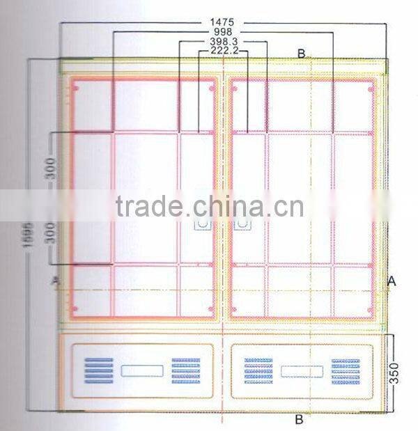 The 576 Core Single Sided(1550x1450x620) SMC Cable Transfer Box