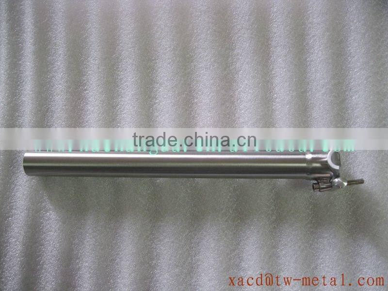 Titanium bike seat post bicycle seat post with handing brush finished