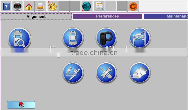 3d wheel alignment machine with multi languages and car data