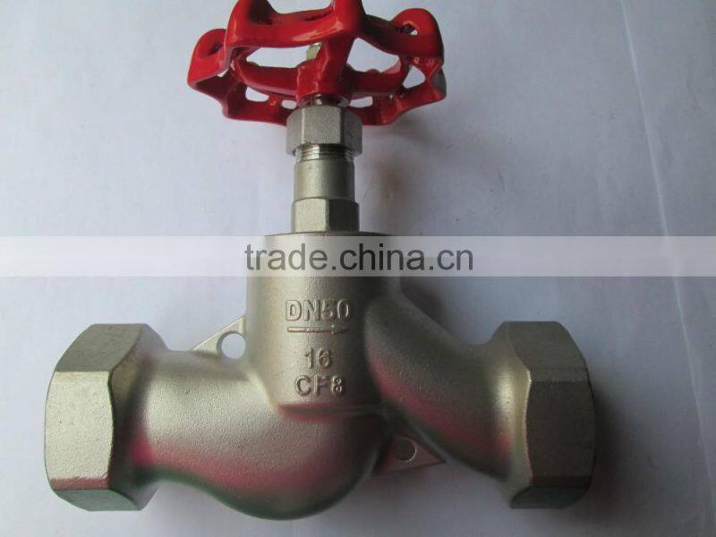 SS304 stainless steel thread hard seal globe valve