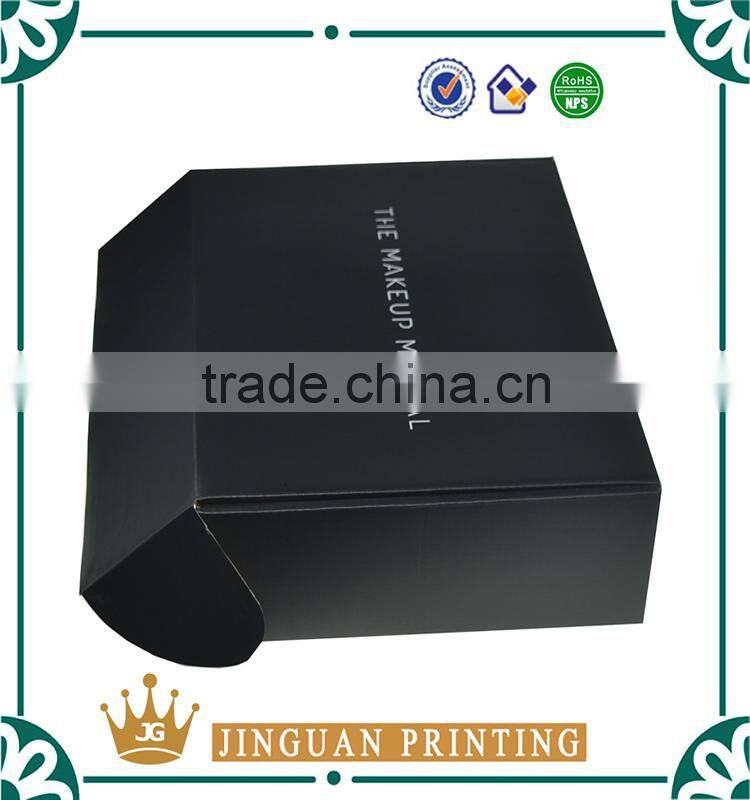 Black shipping corrugated box