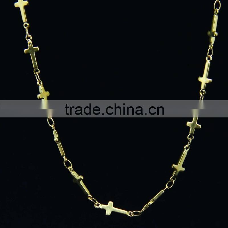 stainless steel cross charm necklaces for wholesale
