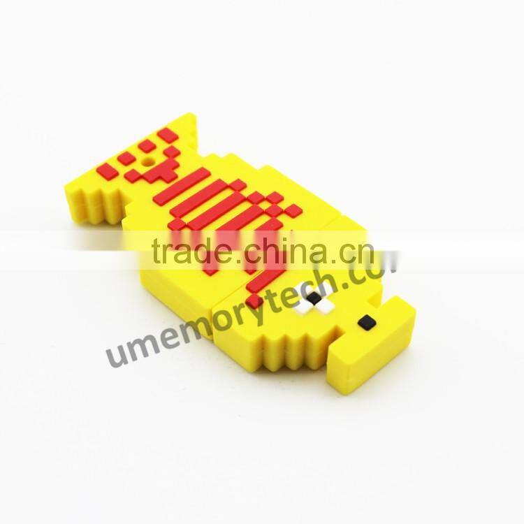 Cartoon Fish pixel style 128mb 512mb usb drive