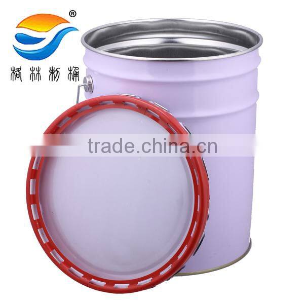 20L flower lug lid tin bucket for paint