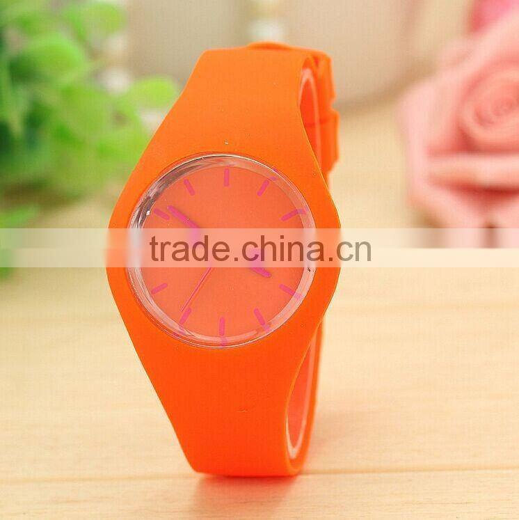 5ATM waterproof Japan movement 2015 new Custom logo japan movement top quality silicon watch