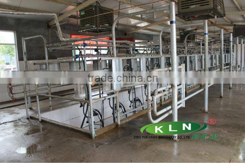 mid-set type pipeline milking parlor for big farm