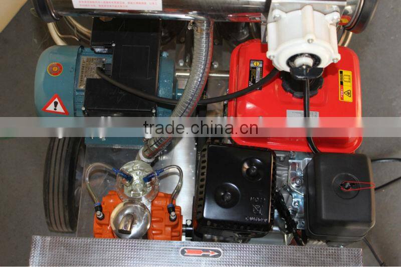 gasoline and power milking machine two buckets