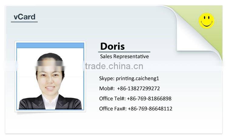 2015 high quality paper calling card, paper visiting card,paper business card printing