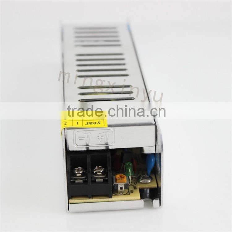 12v 24v 60w strip shape power supply , slim case dc 12v 5a 60w led driver help you save space