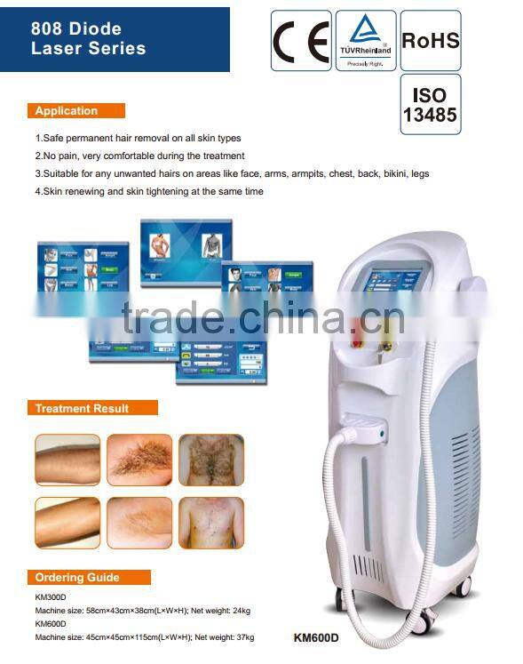 2016 Newest 808nm diode laser/808 hair removal instrument