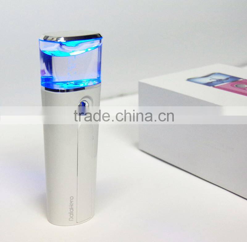 mini handy facial steamer slide cover design electric sprayers Rose pink christmas gift