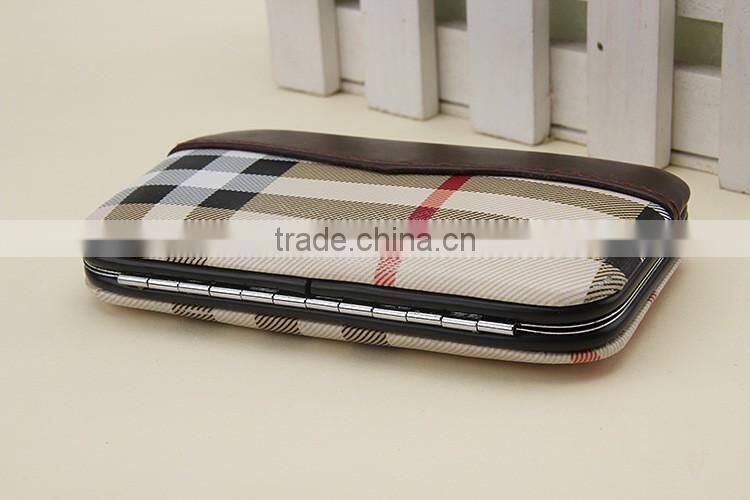 Bonvatt 6pcs manicure set WITH ALUMINUM PU bag makuep