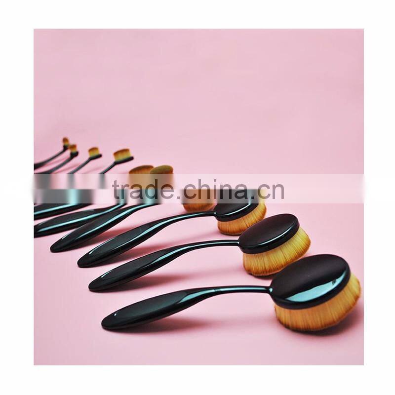 OEM Factory Naked Makeup Foundation Brush Your Own Brand Brush For Makeup Multi-Function Oval Toothbrush Makeup Brushes