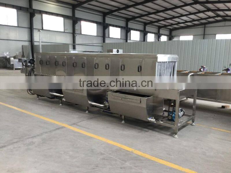 SUS vegetable basket washing machine/poultry crate washer/plastic pallets washing machine