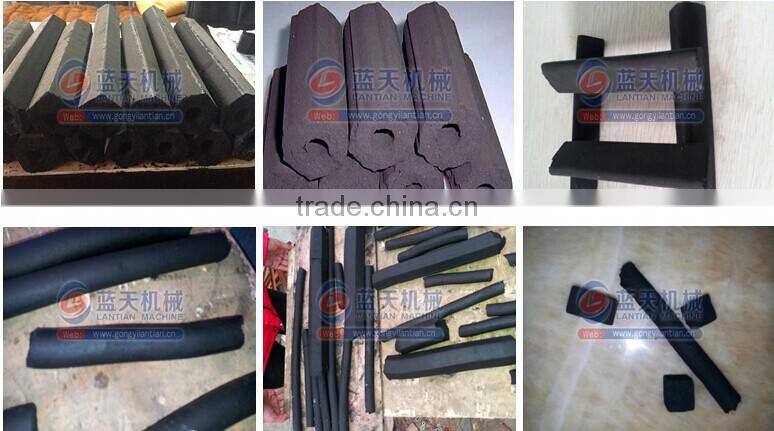 Lantian plant hot sale charcoal bars briquette machine coal rod making extruder machine