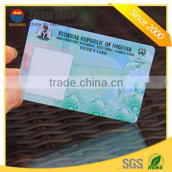 Printed Plastic RFID Contactless Smart Card