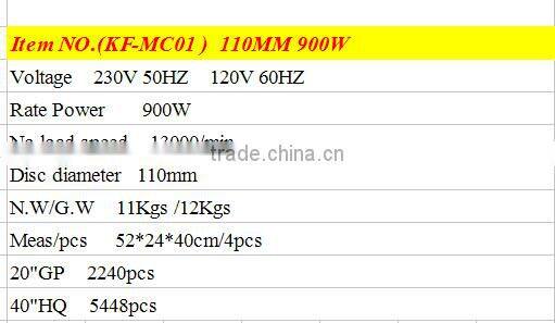 BEST SELLING ELECTRICITY POWER SOURCE HIGH QUALITY TOOLS ELECTRIC TOOLS TYPE FOR MARBLE CUTTER110MM 900W CUTTING MACHINE