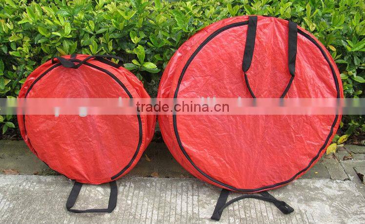 red Christmas pop up bag