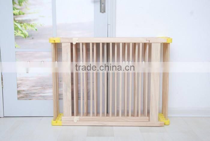 New Model 6 Panel Side Foldable wooden baby playpen