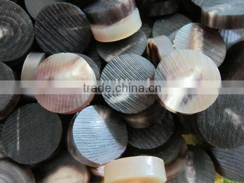 genuine black horn button blanks for garment