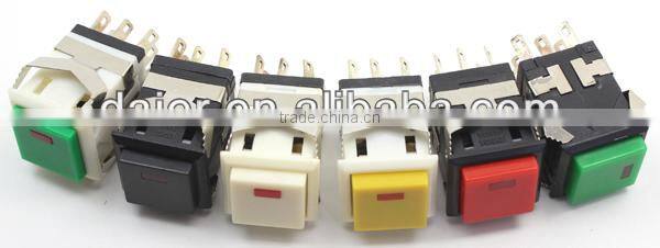 KD2-22 ON-(ON) square LED push button switch