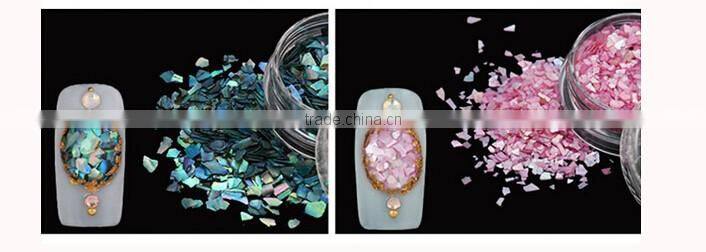 12colors Shell Powder for Nail Decoration Nail Art Glitter