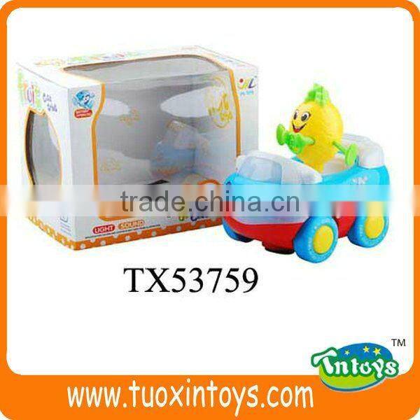 strawberry electric car toys with light and music