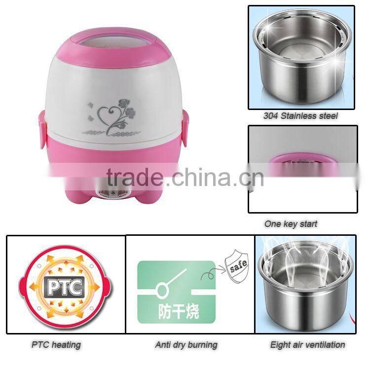 Christmas hot gifts single person stainless steel inner pot rice cooker