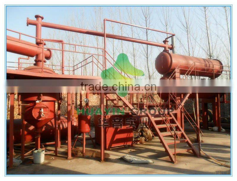 10 tons' waste tyre pyrolysis machine to make crude oil