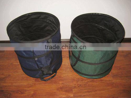 600D oxford pop up garden waste bag with handles