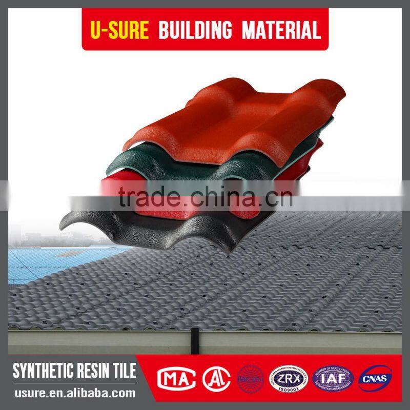 Fire retardant coating Roof new synthetic resin plastic roof tile custom design